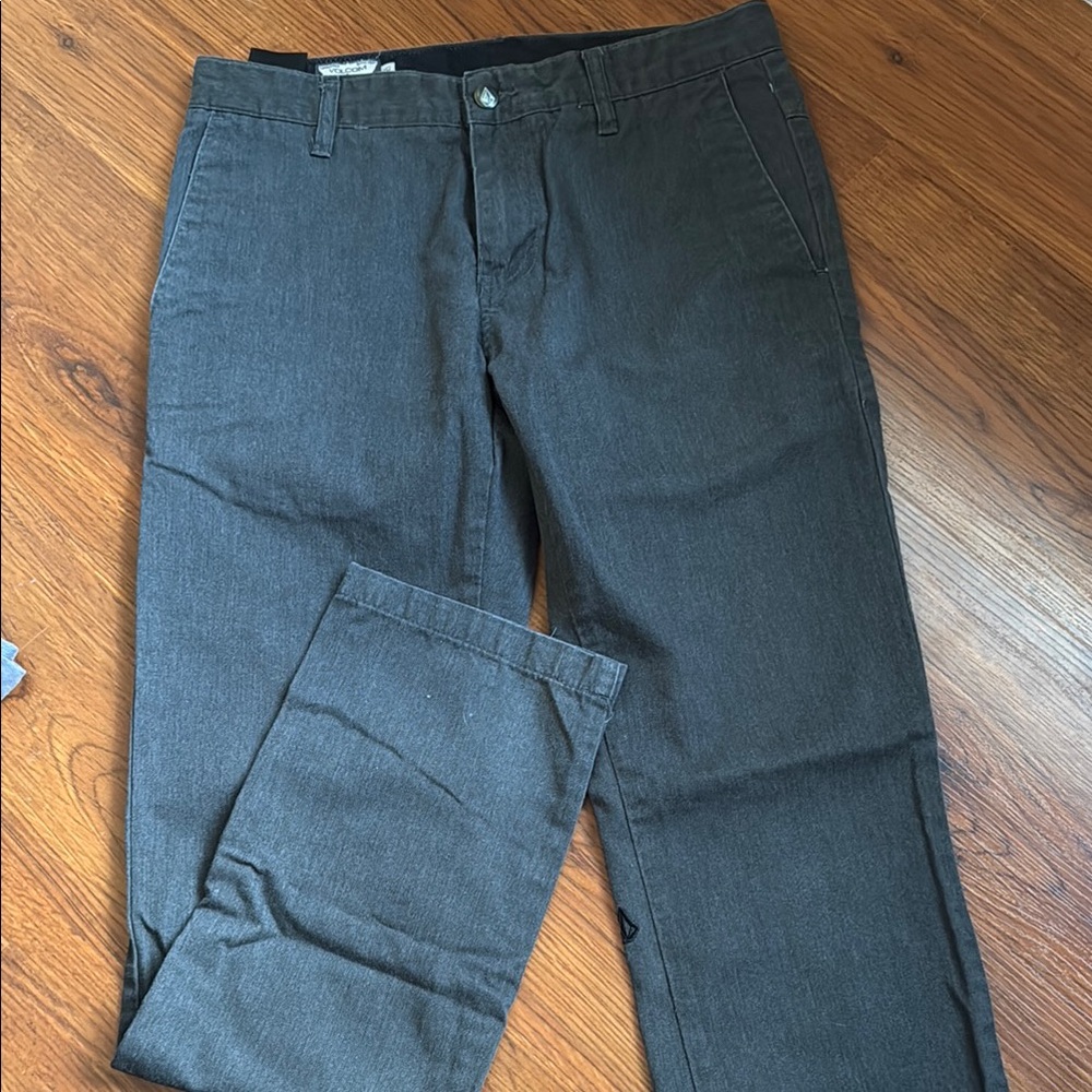Volcom Gray Dress Pants Classic Style